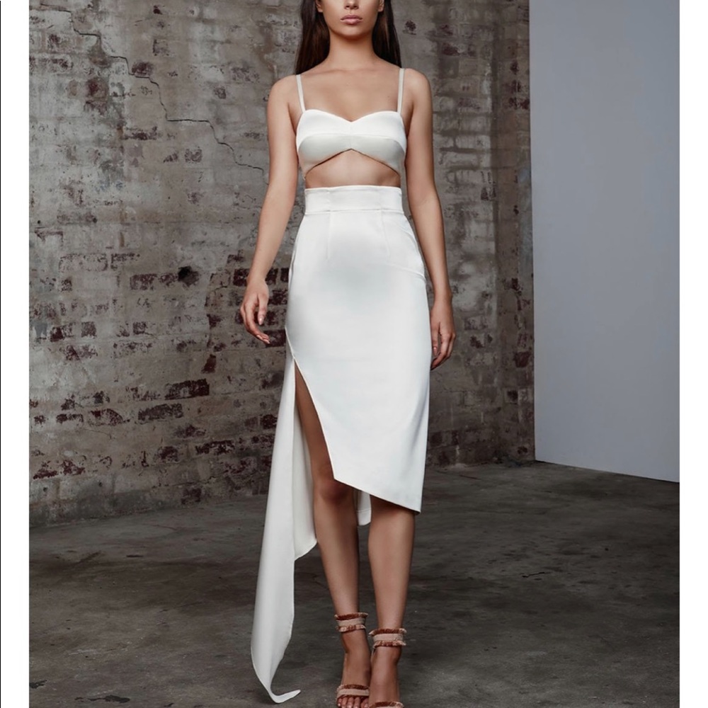 Amazing satin dress just worn for this photo